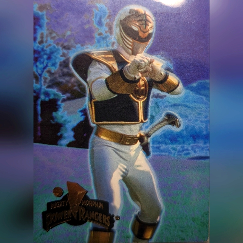 White Power Ranger🦸🏻 Mighty Morphin Power Rangers Trading Card 🔥 MMPR